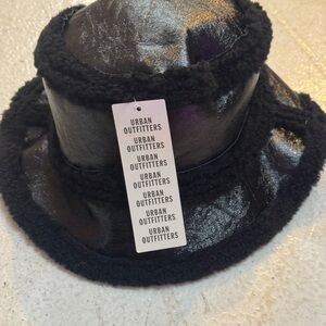 Urban Outfitters Black Bucket Hat NWT